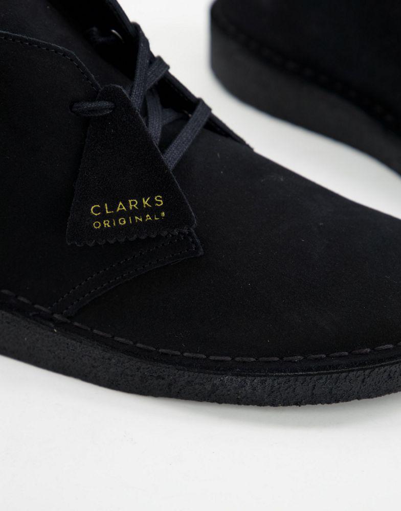Clarks Originals desert coal boots in black suede商品第4张图片规格展示