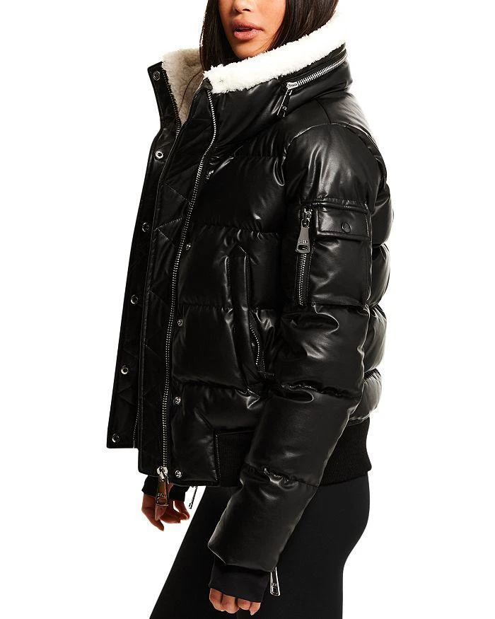 商品SAM.|Allegra Faux Leather Puffer Coat,价格¥2227,第4张图片详细描述