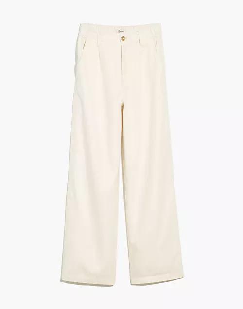 Cotton-Linen Pleated Wide-Leg Pants商品第6张图片规格展示