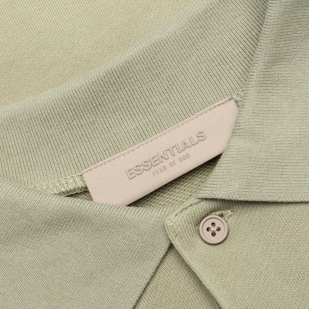 商品Essentials|Fear of God Essentials L/S Polo - Seafoam,价格¥339,第3张图片详细描述