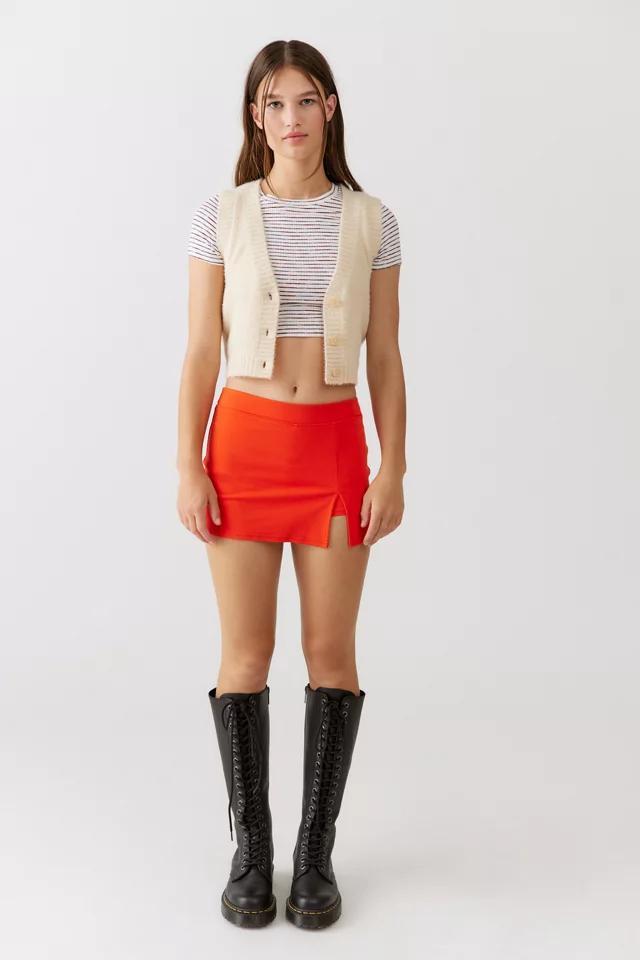 商品Urban Outfitters|UO Grace Knit Low Rise Mini Skort,价格¥177,第6张图片详细描述