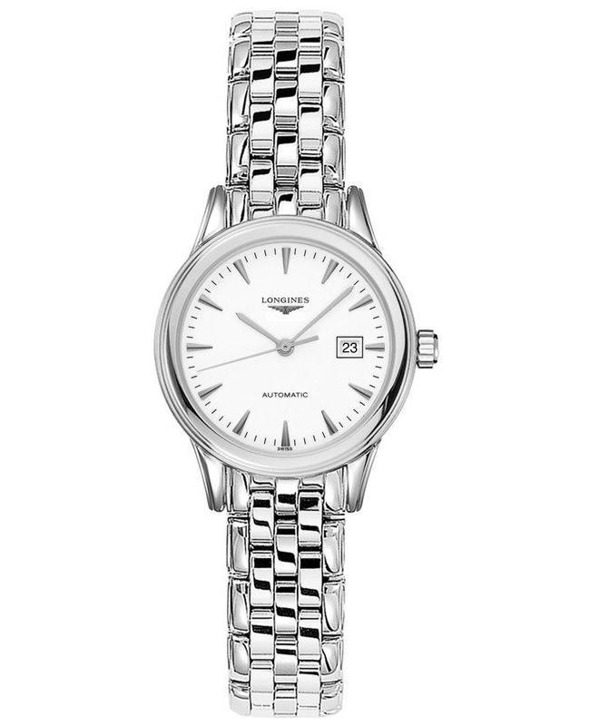 商品Longines|Longines Flagship Automatic White Dial Stainless Steel Women's Watch L4.374.4.12.6,价格¥8151,第1张图片