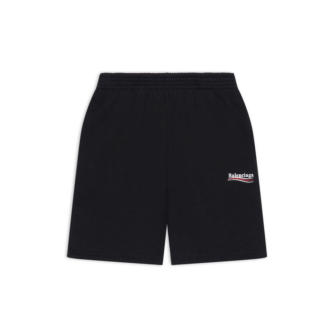 商品Balenciaga|【预售】 巴黎世家 25春夏 儿童 短裤 Kids - Political Campaign Jogging Shorts in Black 681862TMVE61070 ,价格¥2433,第1张图片