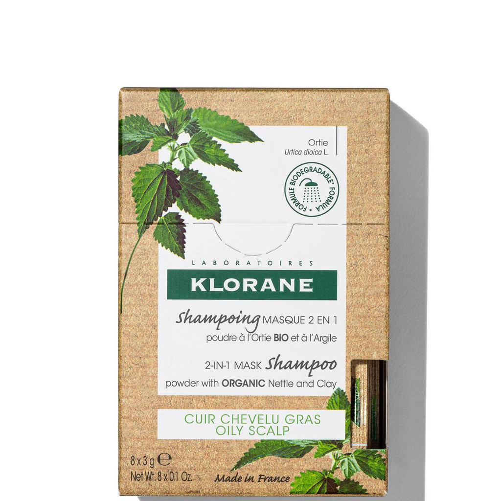 商品KLORANE|KLORANE Oil Control 2-in-1 Mask Shampoo Powder with Nettle 3g,价格¥176,第1张图片