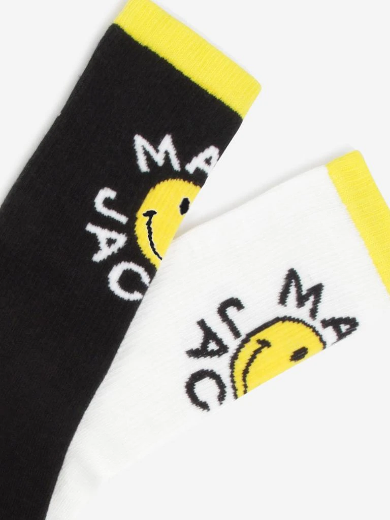 商品Marc Jacobs|MARC JACOBS Kids Smiley Logo Socks in Black,价格¥135,第3张图片详细描述