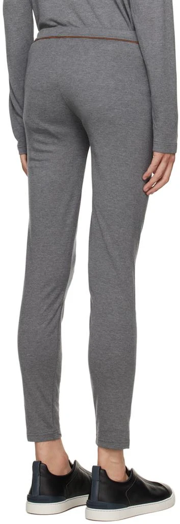 商品Zegna|Gray Embroidered Lounge Pants,价格¥1351,第3张图片详细描述