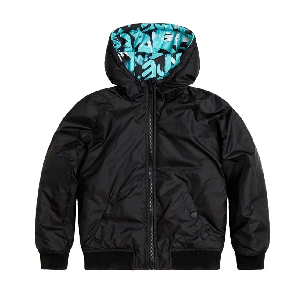 商品GUESS|Big Boys All Over Printed Reversible Padded Jacket,价格¥367,第3张图片详细描述