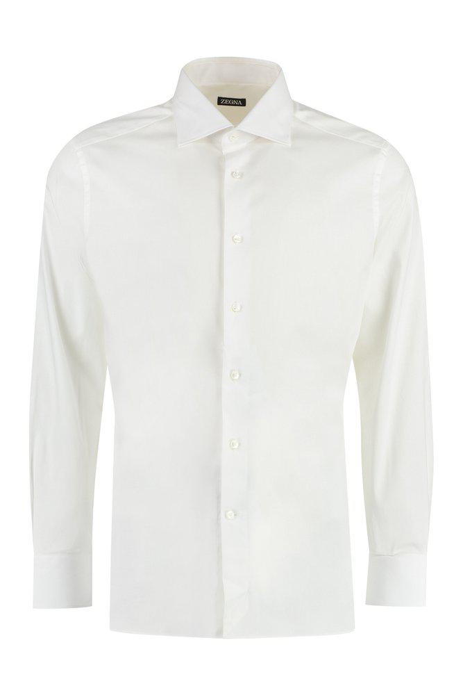 Z Zegna Long-Sleeved Buttoned Shirt商品第1张图片规格展示