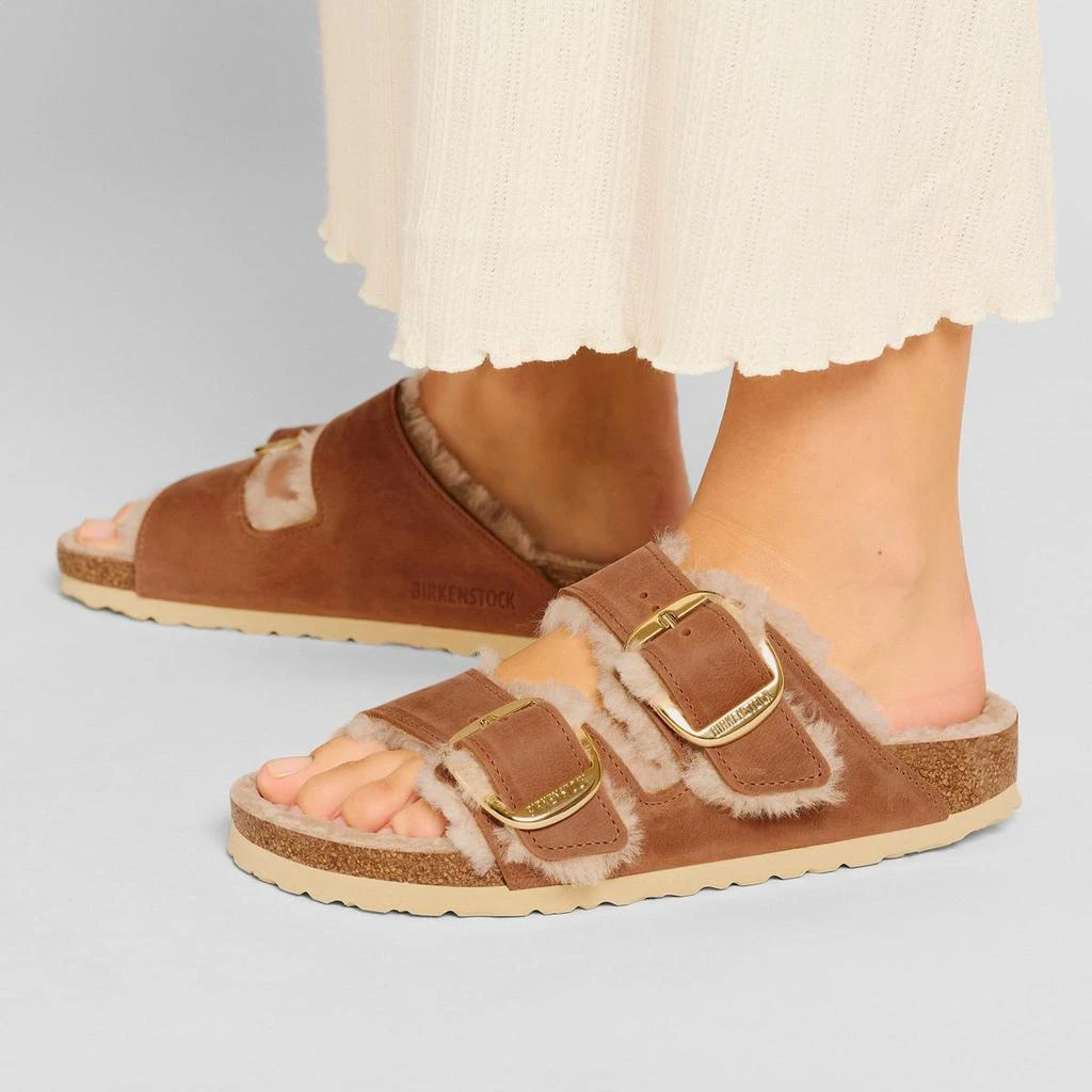 商品Birkenstock|BIRKENSTOCK ARIZONA BIG BUCKLE SHEARLING COGNAC,OILED LEATHER-CALZ.S,价格¥1148,第4张图片详细描述