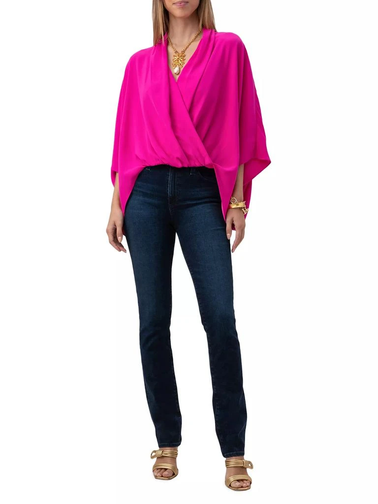 商品Trina Turk|Concourse Satin-Back Crepe Top,价格¥1471,第2张图片详细描述
