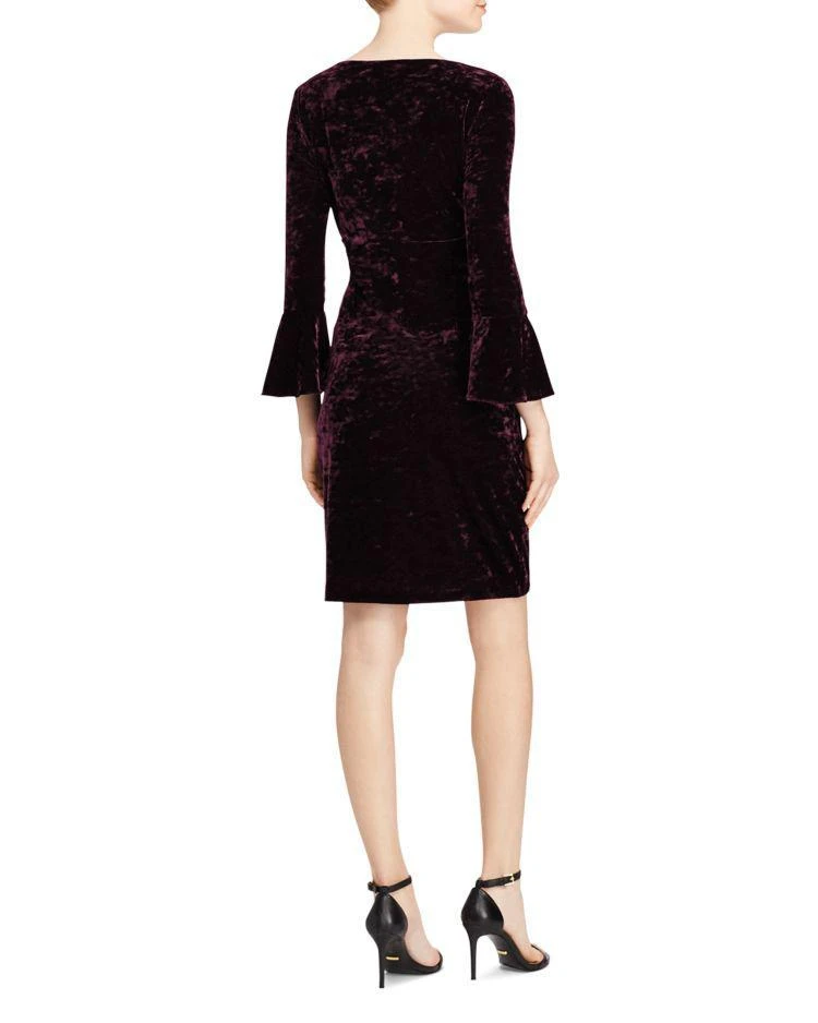 商品Ralph Lauren|Bell-Sleeve Velvet Dress,价格¥413,第2张图片详细描述