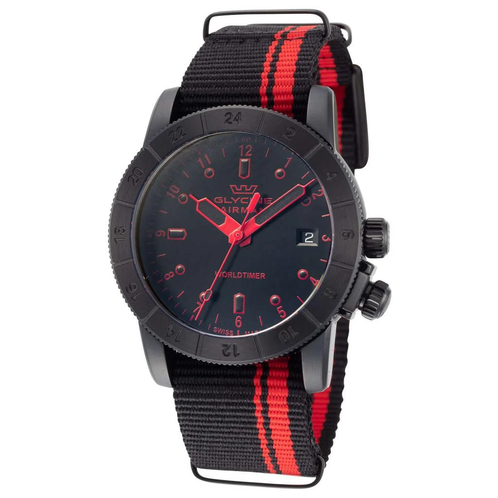 商品Glycine|Glycine Airman Worldtimer Men's Watch,价格¥1065,第1张图片