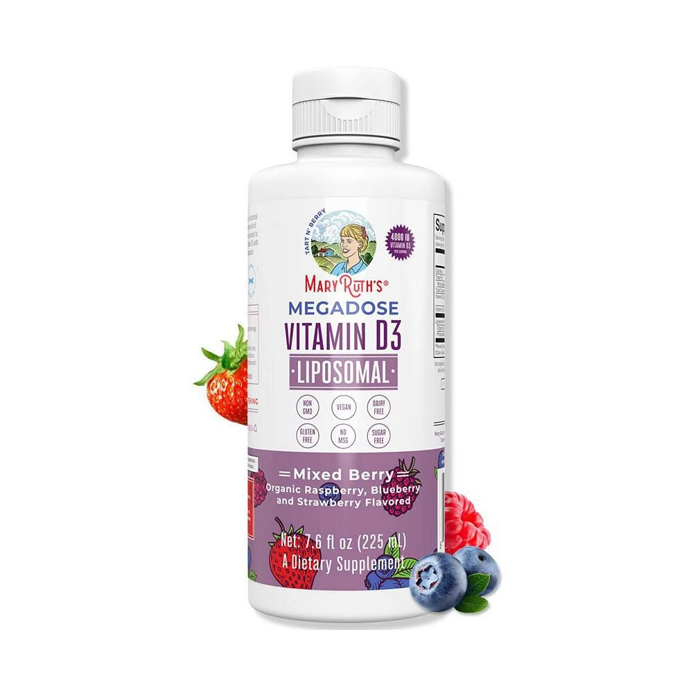 商品MaryRuth Organics|Vitamin D3 Liposomal, Mixed Berry Flavor, 7.6 oz,价格¥171,第1张图片