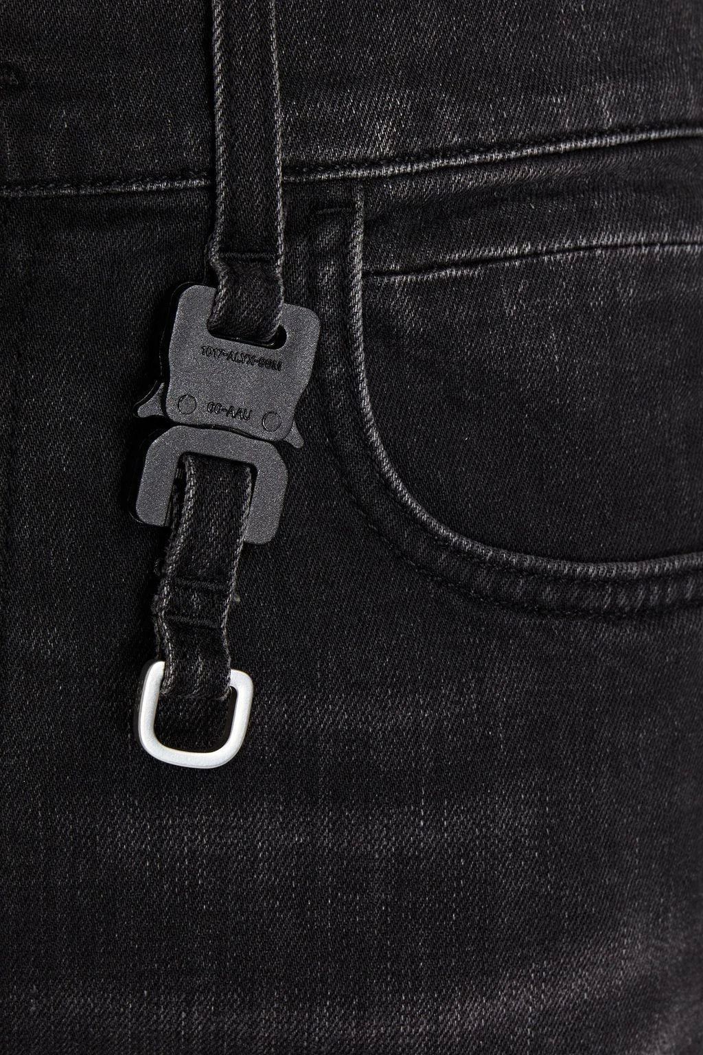 商品1017 ALYX 9SM|Buckle-embellished whiskered denim jeans,价格¥605,第4张图片详细描述