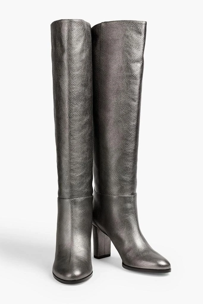 商品Jimmy Choo|Madalie metallic pebbled-leather knee boots,价格¥2846,第2张图片详细描述