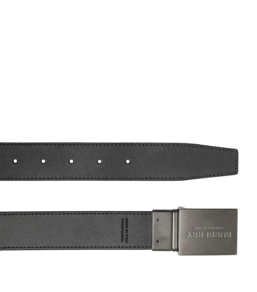 商品Burberry|Leather Reversible Check Belt,价格¥3245,第6张图片详细描述