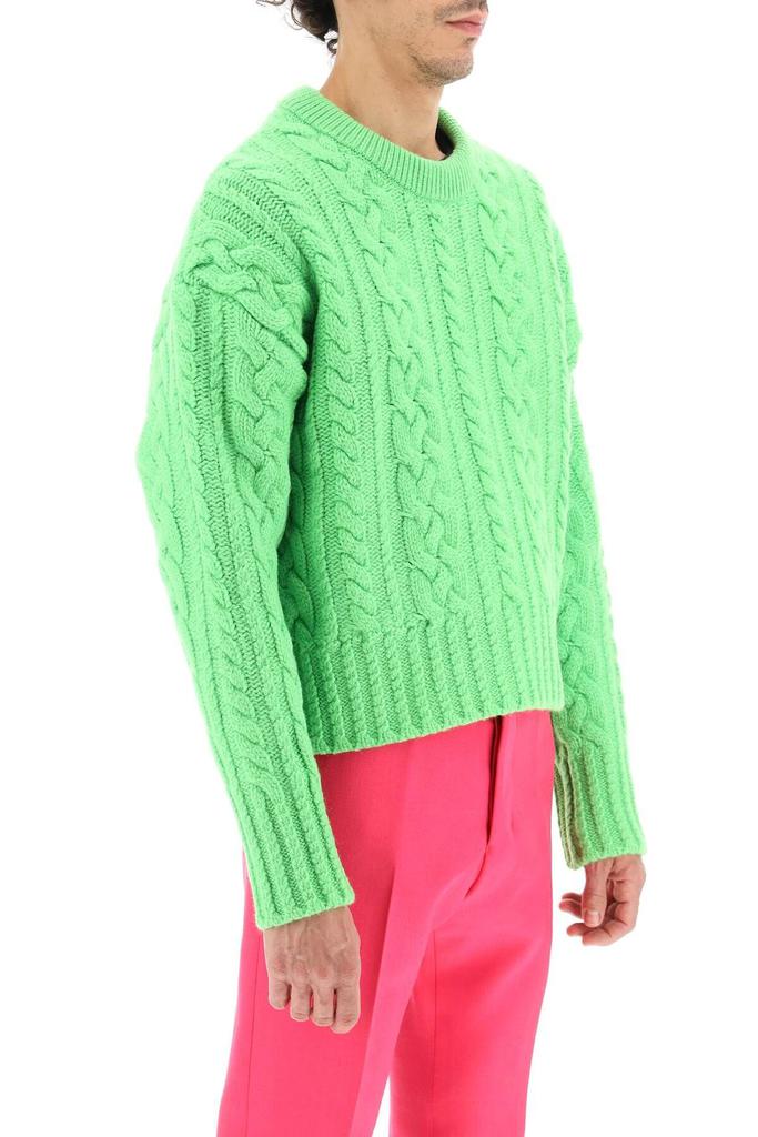 CABLE KNIT WOOL SWEATER商品第3张图片规格展示