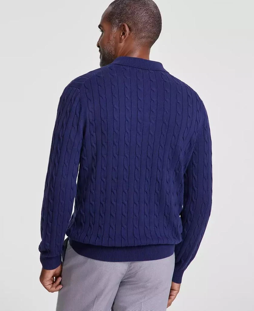 商品Club Room|Men's Knit Polo Sweater, Created for Macy's,价格¥356,第4张图片详细描述