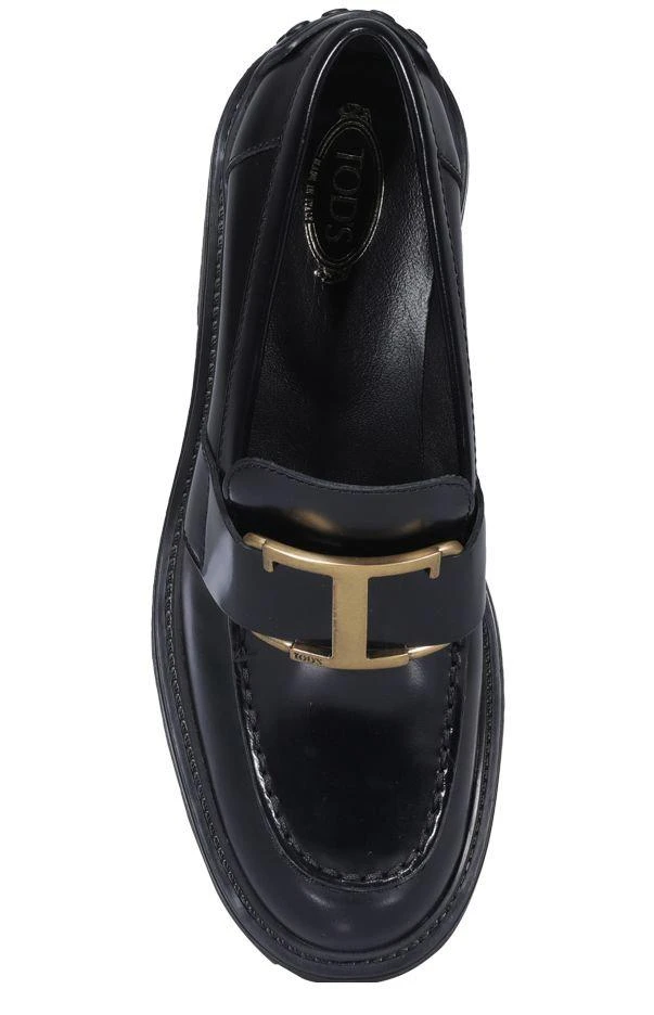 商品Tod's|Tod's T-Plaque Block Heel Loafers,价格¥4137-¥5615,第4张图片详细描述