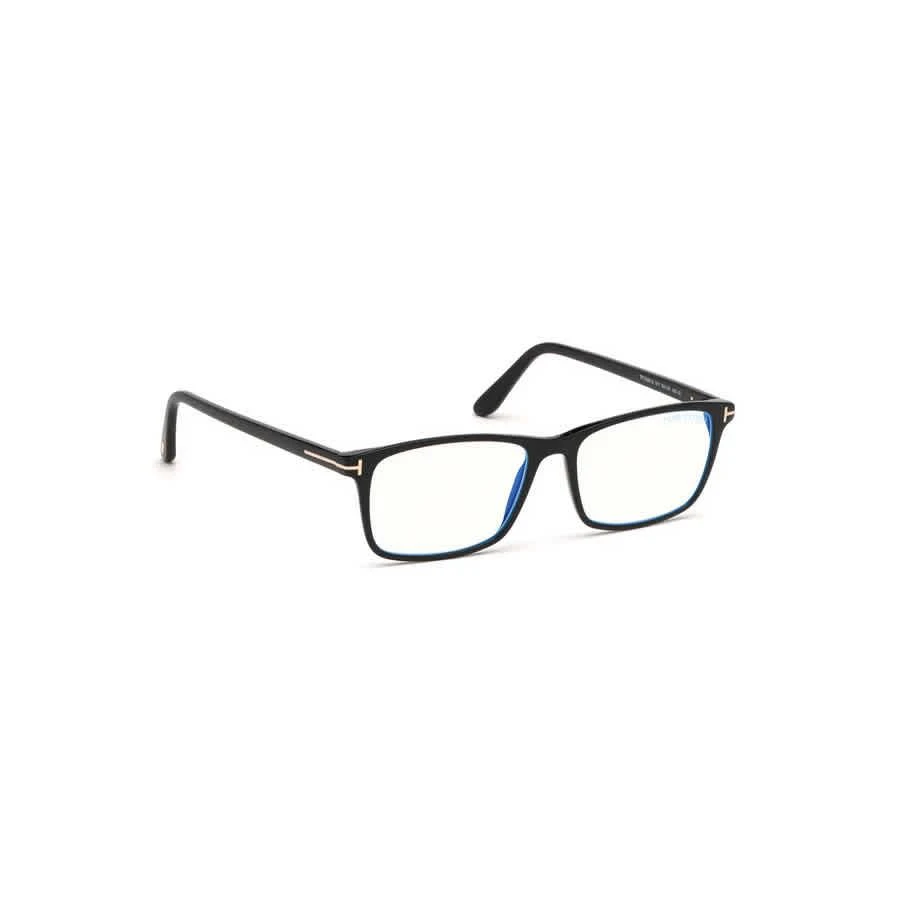 商品Tom Ford|Blue Light Block Rectangular Men's Eyeglasses FT5584-B 001 56,价格¥1124,第2张图片详细描述