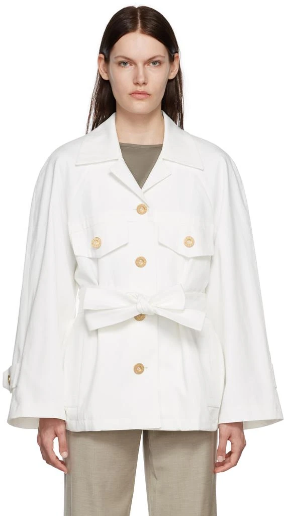 商品Low Classic|White Down Pocket Jacket,价格¥917,第1张图片