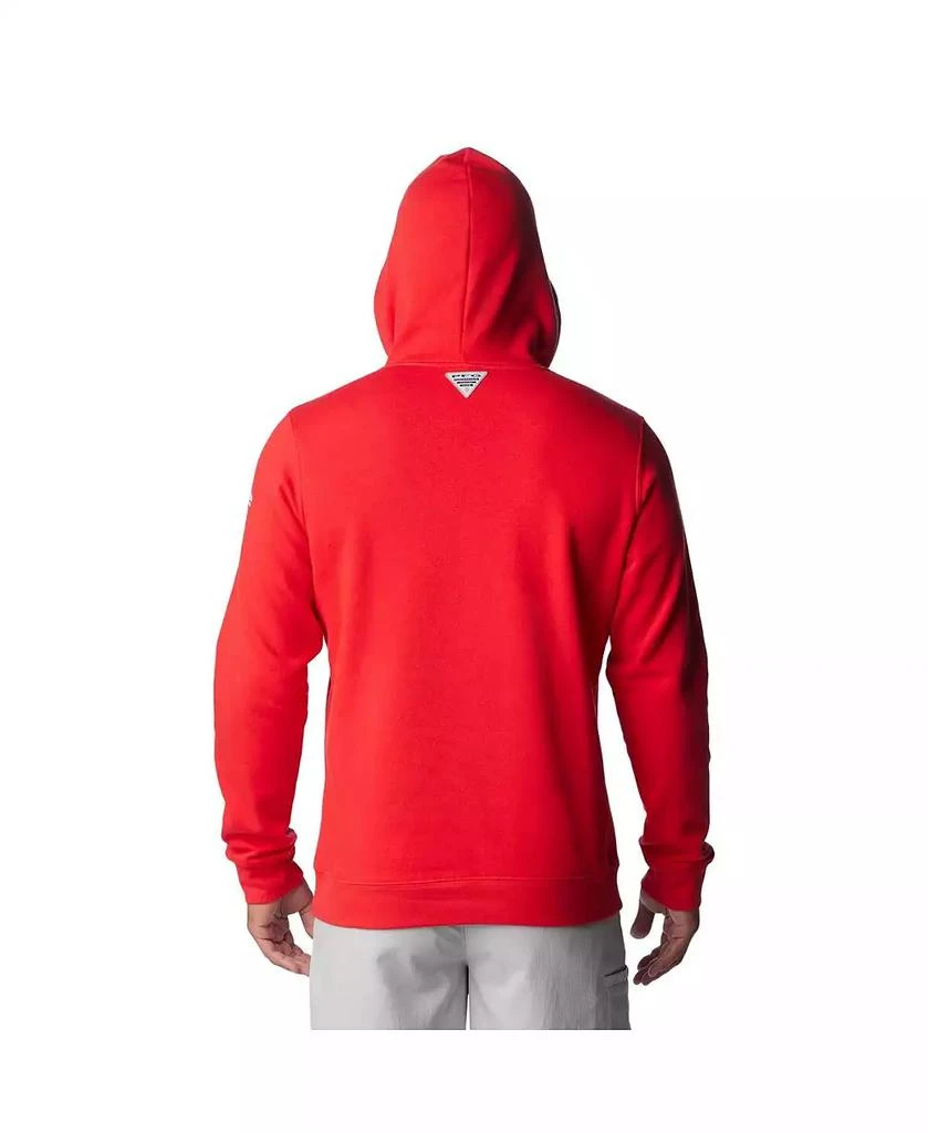 商品Columbia|Men's Scarlet Nebraska Huskers PFG Fish Flag II Pullover Hoodie,价格¥390,第2张图片详细描述