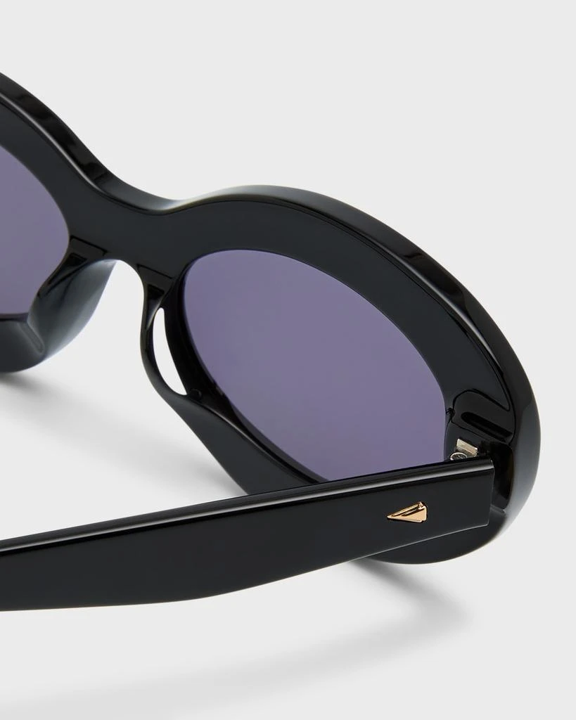 商品KAREN WALKER|Beveled Acetate Oval Sunglasses,价格¥1468,第4张图片详细描述