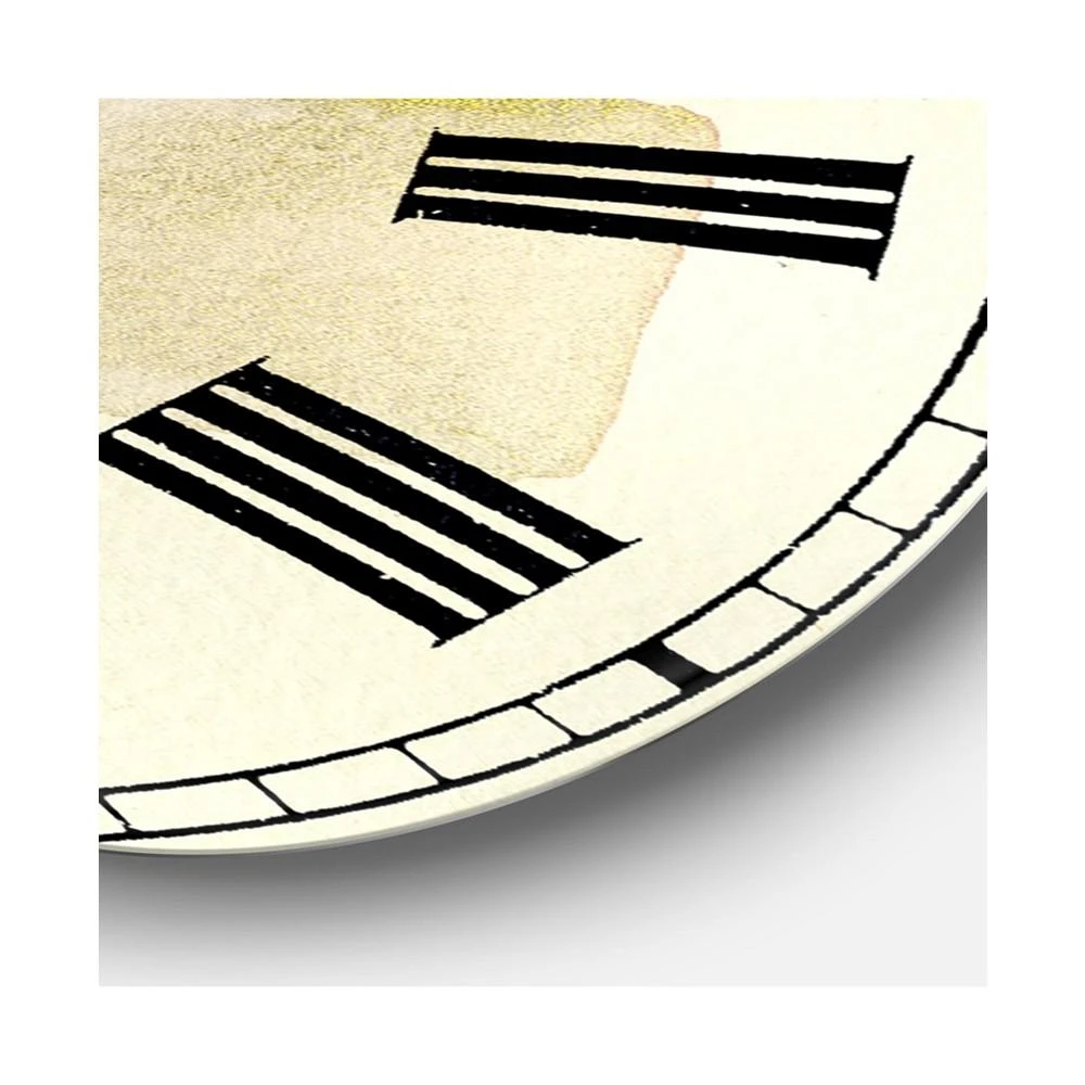 商品Designart|Cubist Color Composition II Oversized Mid-Century Wall Clock - 36 x 36,价格¥2123,第3张图片详细描述