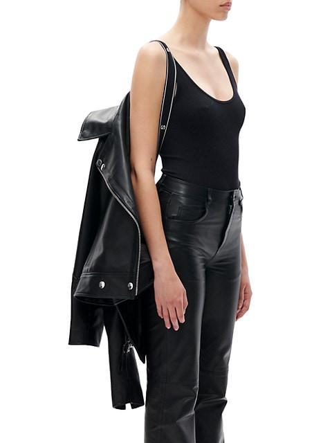 Marley Leather Biker Jacket商品第5张图片规格展示