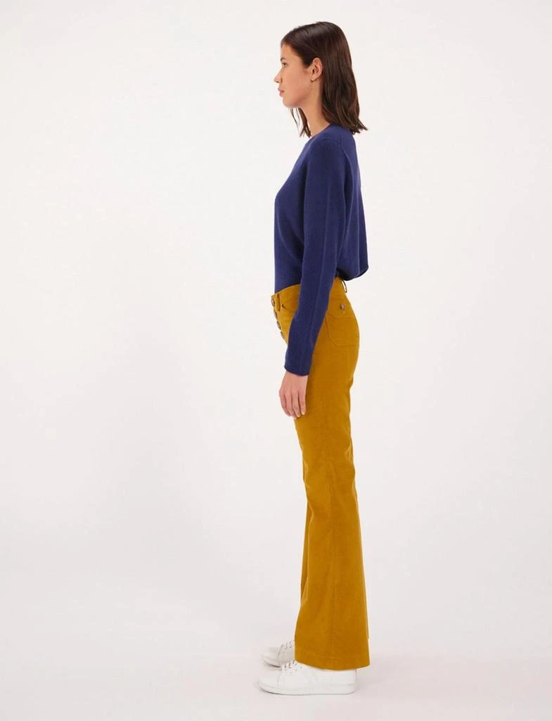 商品INES DE LA FRESSANGE|Charlotte Ochre Pants,价格¥1421,第3张图片详细描述