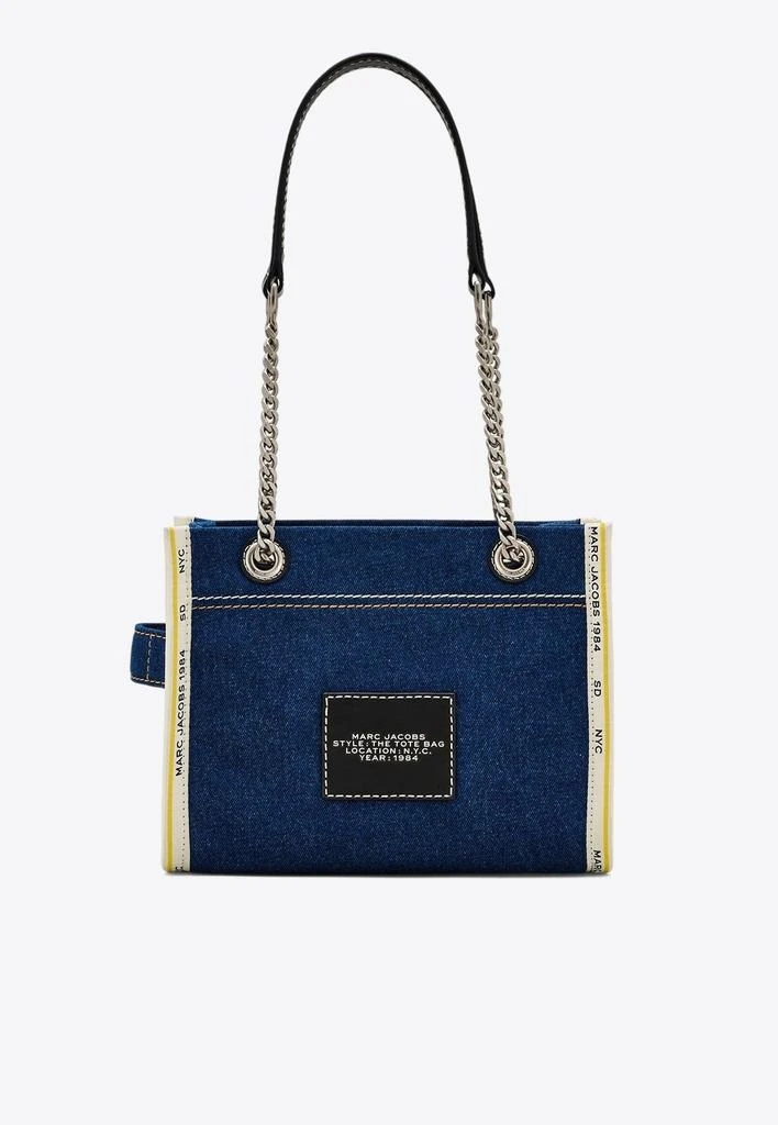 商品Marc Jacobs|The Small Denim Chain Tote Bag,价格¥2477,第2张图片详细描述