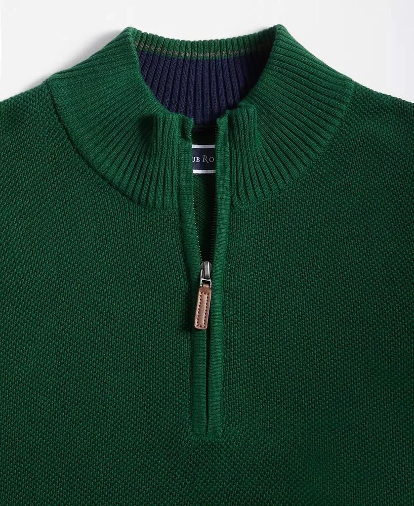 商品Club Room|Men's Quarter-Zip Textured Cotton Sweater, Created for Macy's,价格¥124,第3张图片详细描述