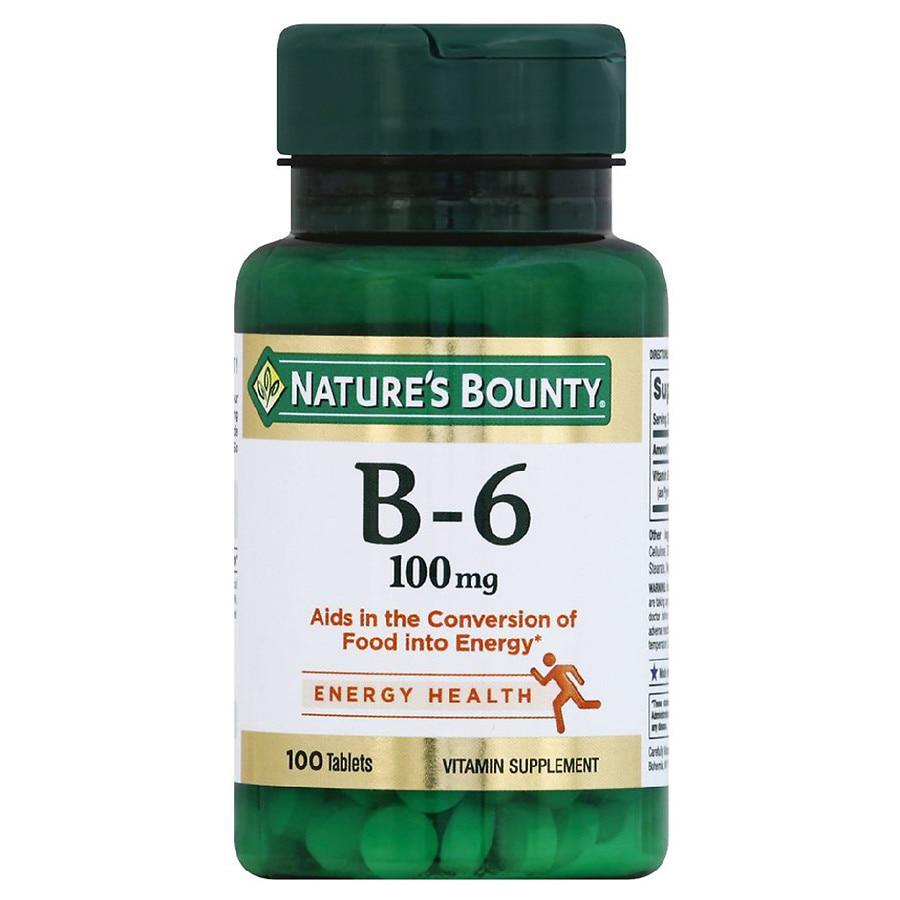 商品Nature's Bounty|维生素 B-6 100 mg,价格¥45,第1张图片