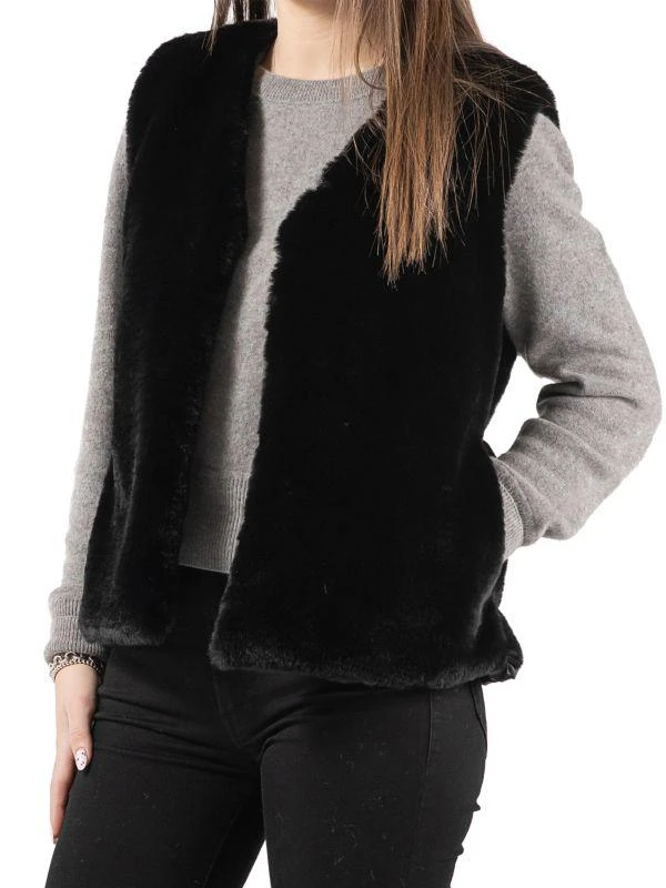 商品Luxe Faux Fur|Faux Fur Zip Up Vest,价格¥480,第2张图片详细描述