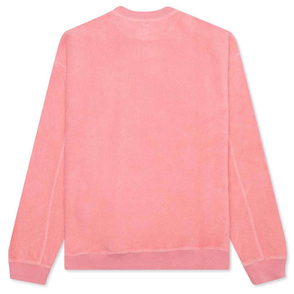 Brain Dead Reverse Fleece Crewneck Sweatshirt - Pink商品第2张图片规格展示