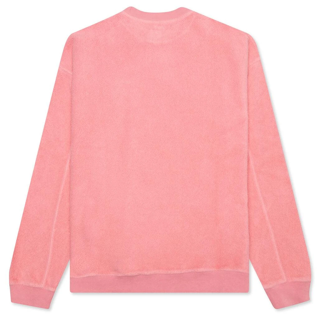 商品Brain Dead|Brain Dead Reverse Fleece Crewneck Sweatshirt - Pink,价格¥456,第2张图片详细描述