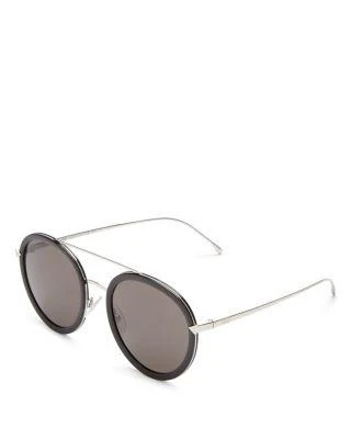 商品Fendi|Women's Combo Round Sunglasses with Brow Bar, 50mm,价格¥3588,第2张图片详细描述