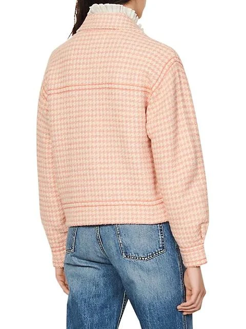 商品Sandro|Alois Two-Tone Houndstooth Jacket,价格¥1821,第4张图片详细描述