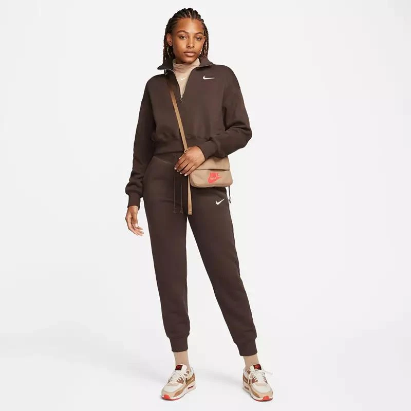 商品NIKE|Nike Women's Sportswear Phoenix Fleece Oversized 1/2-Zip Crop Sweatshirt,价格¥276,第2张图片详细描述