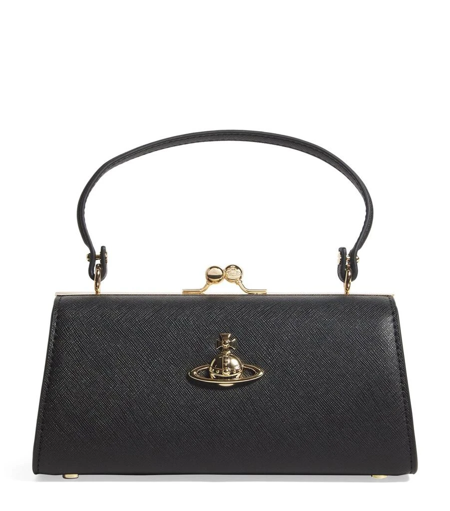 商品Vivienne Westwood|Extra Large Satin Doll Frame Top-Handle Bag,价格¥2650,第1张图片