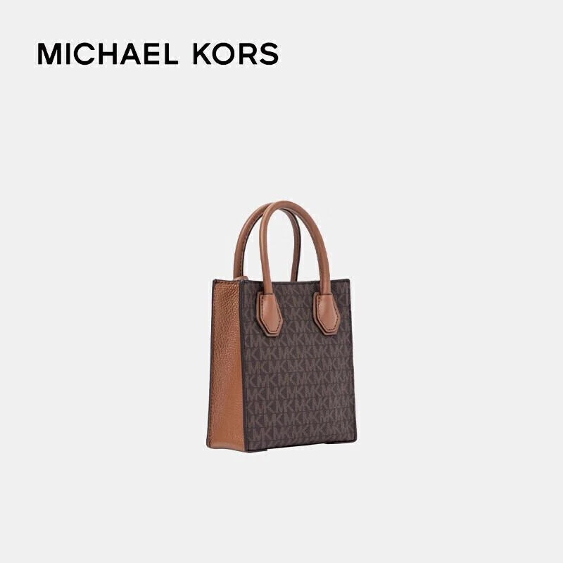 商品[国内直发] Michael Kors|MK女包 MICHAEL KORS 迈克·科尔斯 奢侈品Mercer迷你老花风琴包单肩斜挎包橡果棕35T1GM9C0I BROWN,价格¥1084,第4张图片详细描述