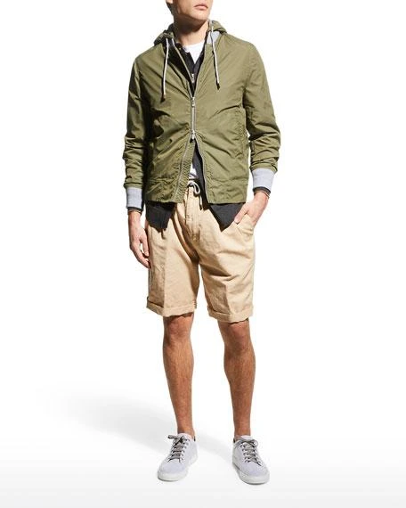 商品Brunello Cucinelli|Men's Nylon Full-Zip Jacket w/ Removable Hood,价格¥20595,第2张图片详细描述