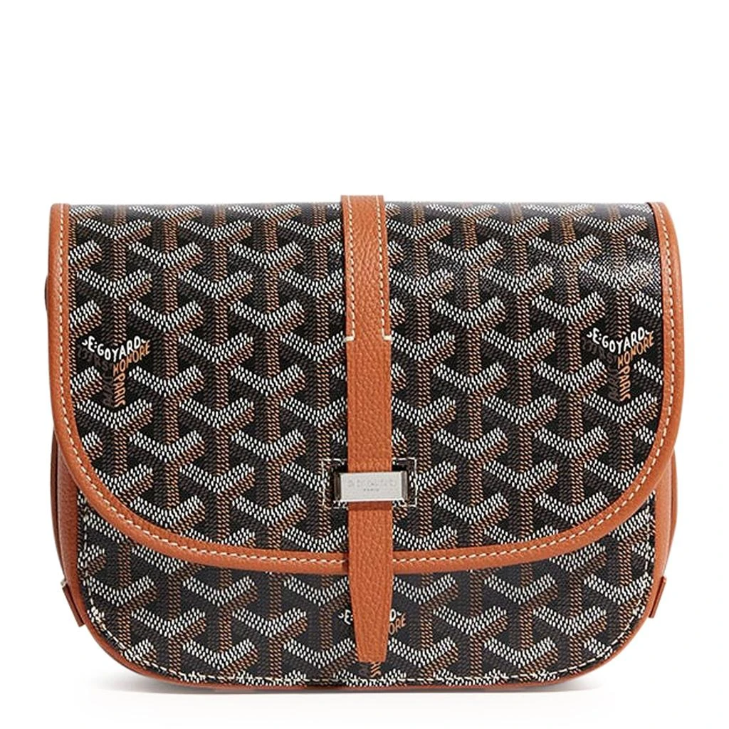 商品Goyard|Goyard Goyardine Belvedere II Black Tan PM Messenger Bag,价格¥26027,第2张图片详细描述