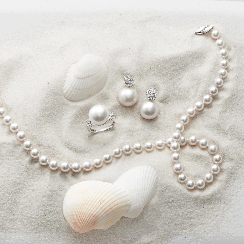 商品Ross-Simons|7-7.5mm Cultured Akoya Pearl Necklace With 18kt White Gold,价格¥7312,第3张图片详细描述