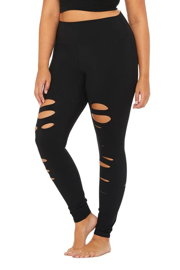 High-Waist Ripped Warrior Legging - Black 商品