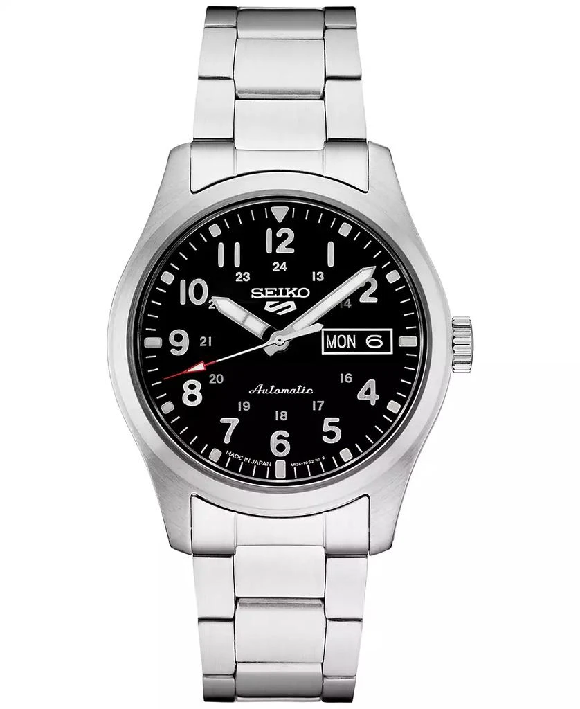 商品Seiko|Men's Automatic 5 Sports Stainless Steel Bracelet Watch 43mm,价格¥2196,第1张图片
