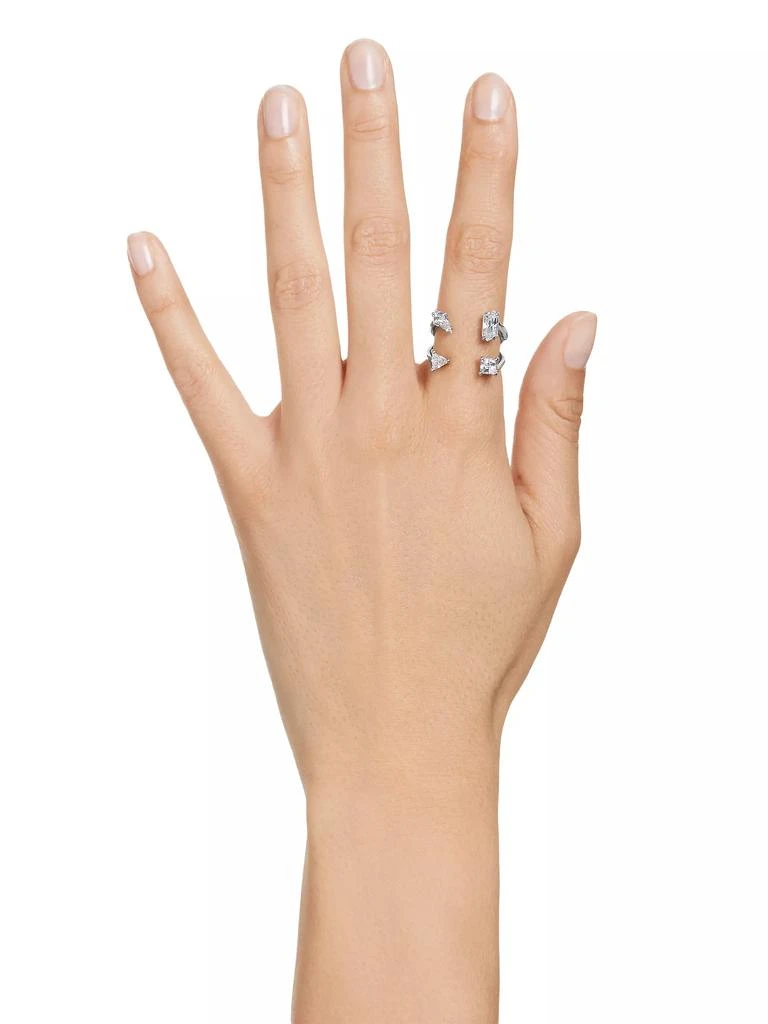 商品Swarovski|Mesmera Rhodium-Plated & Crystal Open Ring,价格¥891,第2张图片详细描述