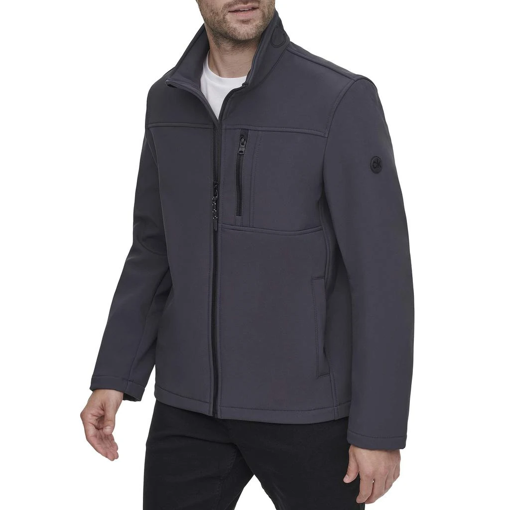 商品Calvin Klein|Water Resistant Soft Shell Open Bottom Jacket (Standard and Big & Tall),价格¥449,第1张图片详细描述