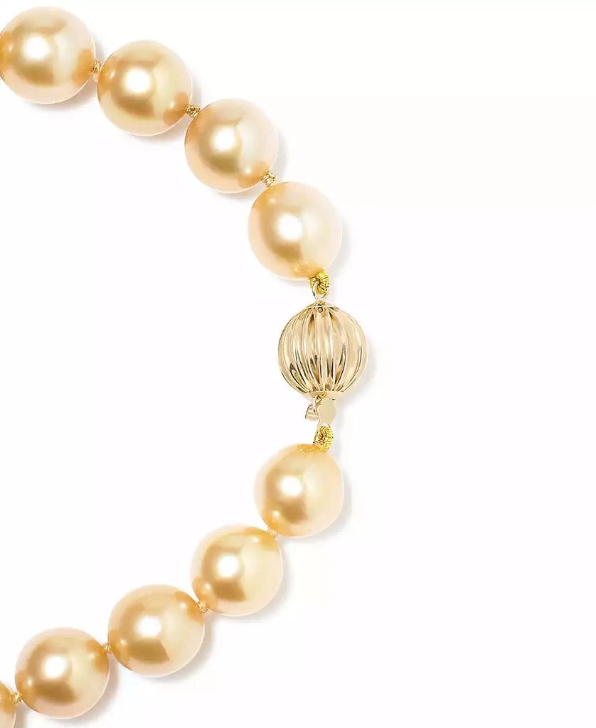 商品Macy's|14k Gold Cultured Golden South Sea Pearl Graduated Strand (10-12-1/2mm) 18" Necklace,价格¥22062,第3张图片详细描述
