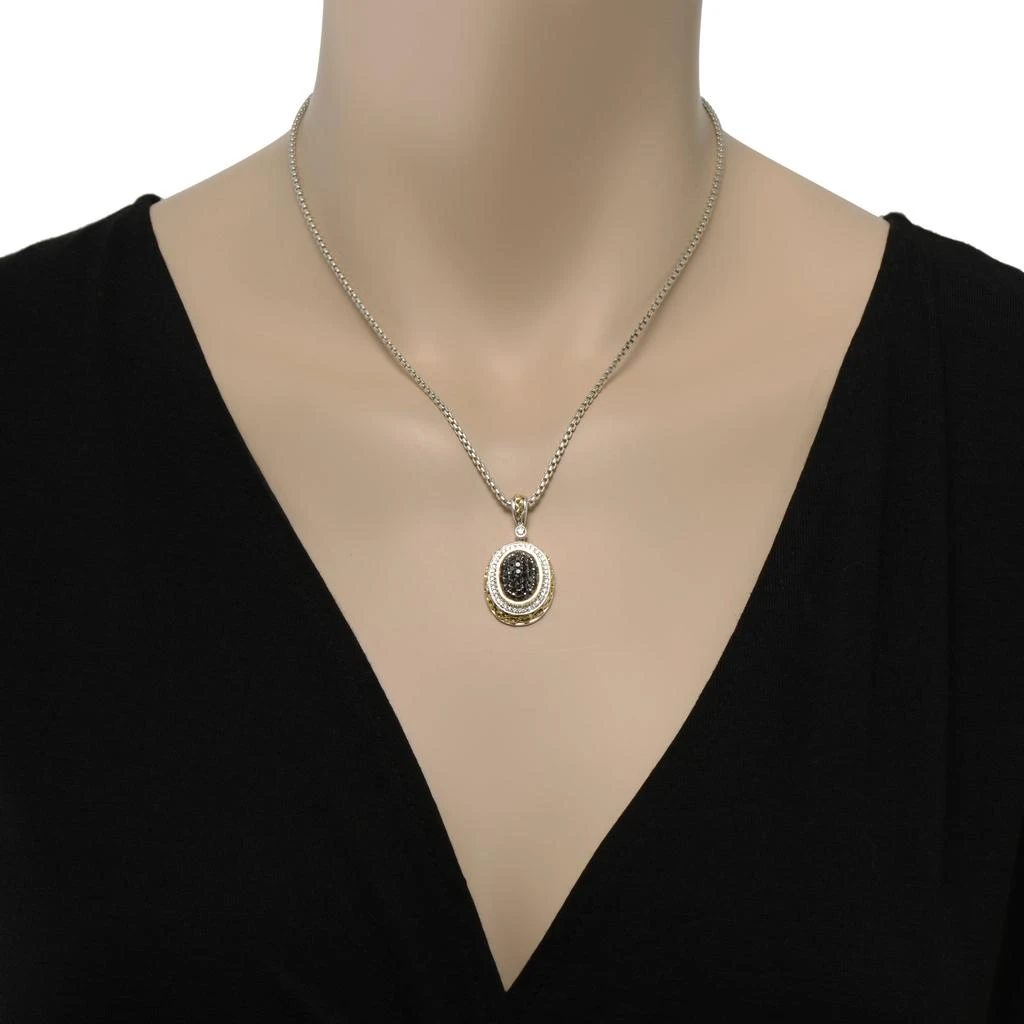 商品Charles Krypell|Charles Krypell Women's Sterling Silver and 18K Gold Necklace,价格¥8884,第2张图片详细描述